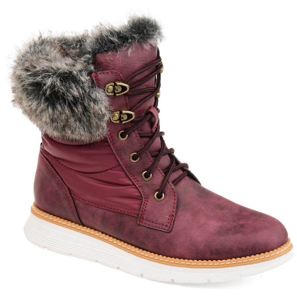 JOURNEE COLLECTION Flurry Winter Boot In Red 7